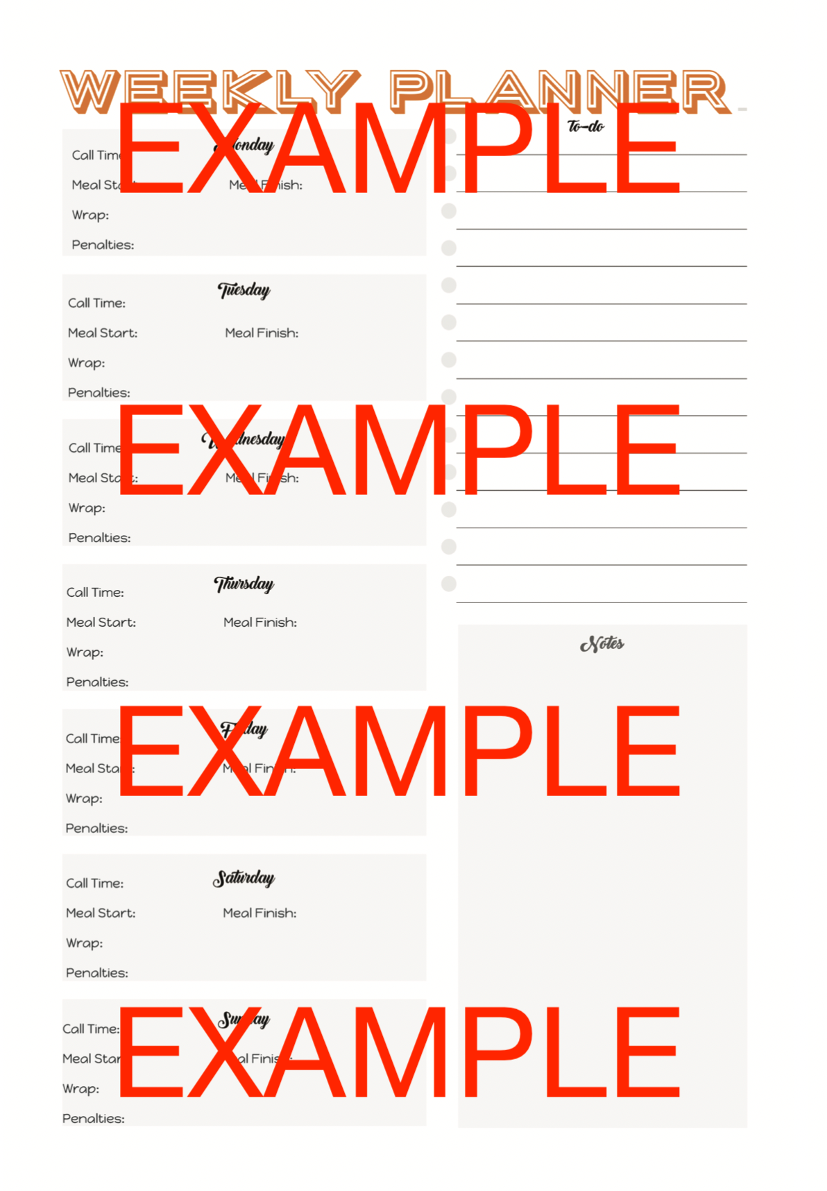 The Production Playbook: TV & Film Crew Planner